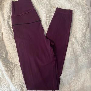Purple high waisted align lululemon leggings